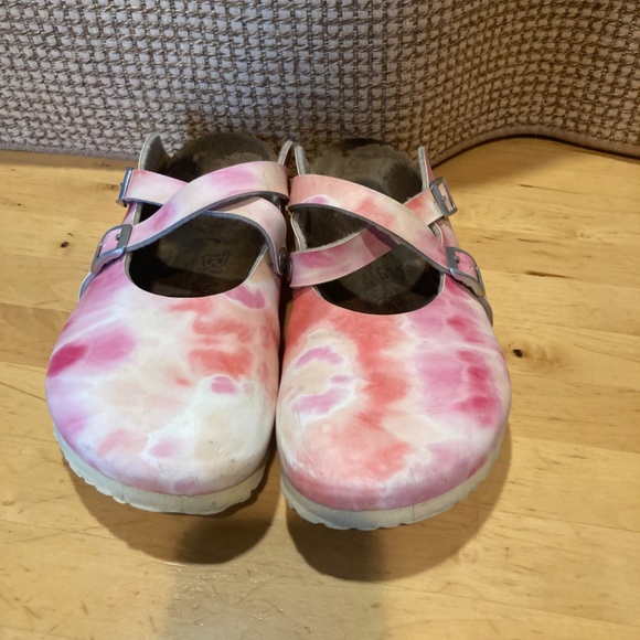 Birkenstock Birkis tie dye pink clogs size 41 - Picture 4 of 7
